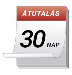 Fizetési mód: Átutalás - 30 nap